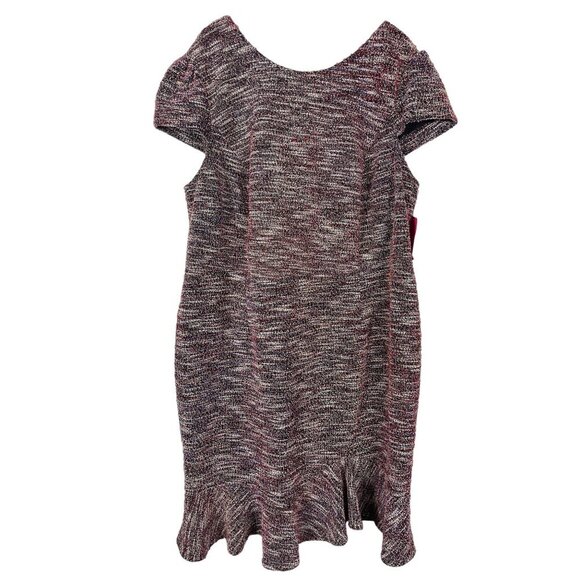 Robe Betsey Johnson Manches Longues Rose Jacquard - Taille 10 - Neuf Avec étiquettes